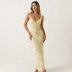 HARPER DRESS | Transform each uploaded image into a high-end fashion studio photograph while preserving the original model and dress exactly as they are.