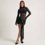 SCARLET DRESS | Transform each uploaded image into a high-end fashion studio photograph while preserving the original model and dress exactly as they are.