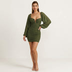 VESPER DRESS | Transform each uploaded image into a high-end fashion studio photograph while preserving the original model and dress exactly as they are.